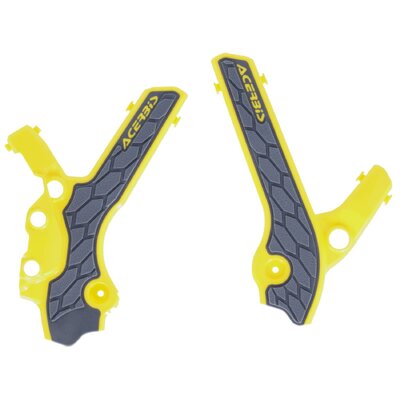 ACERBIS X-GRIP FRAME GUARDS SUZUKI DRZ 400 00-25 YELLOW-GREY