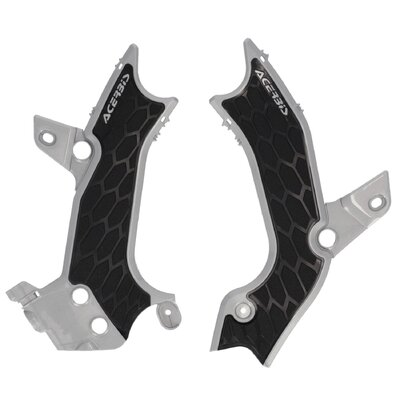 ACERBIS X-GRIP FRAME GUARDS KXF 250 25 450 24-25 SILVER BLACK