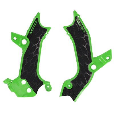 ACERBIS X-GRIP FRAME GUARDS KXF 250 25 450 24-25 GREEN BLACK