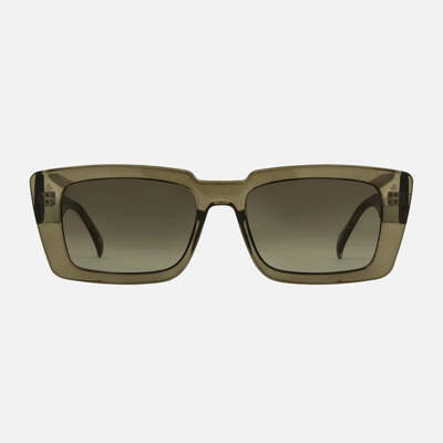 Carve Ziggy - Crystal Olive Leaf Frame with Brown Gradient Lens - OS