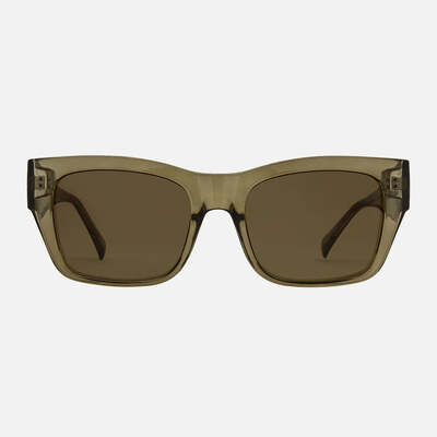 Carve Zeus - Gloss Crystal Olive Leaf Frame with Brown Lens - OS