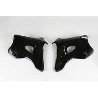 UFO Radiator Shrouds - Kawasaki KX125/250 94-98 - Black