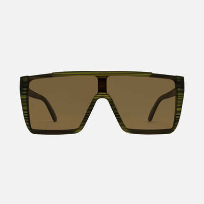 Carve Equinox - Matte Translucent Olive Streak Frame Brown Polarized Lens - OS