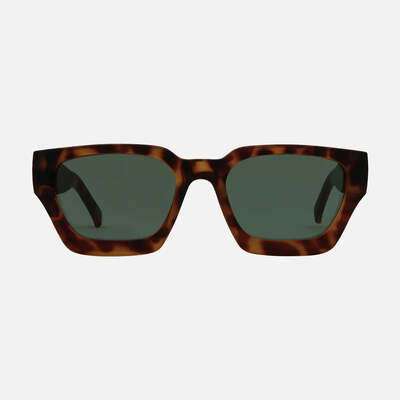 Carve Nova - Matt Dark Honey Tort Frame with Green Lens - OS