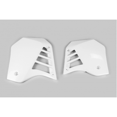 UFO Radiator Shrouds - Kawasaki  Yz125 86-88 - White