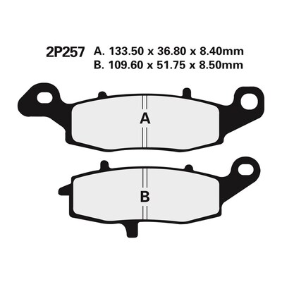 BRAKE PADS 2P-257 NS/SS