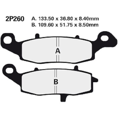 BRAKE PADS 2P-260 NS/SS