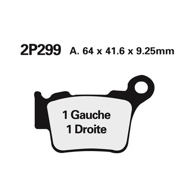 BRAKE PADS 2P-299 ST SINT