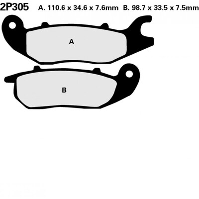 BRAKE PADS 2P-305 NS