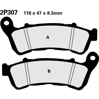 BRAKE PADS 2P-307 ST SINT