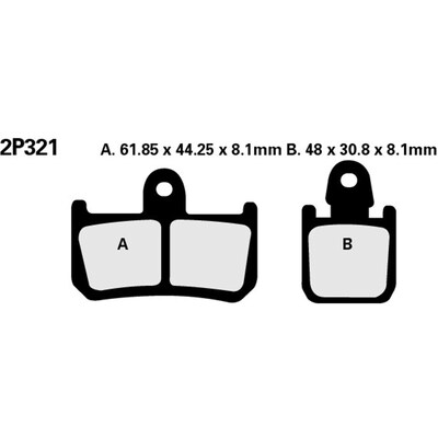 BRAKE PADS 2P-321 ST SINT