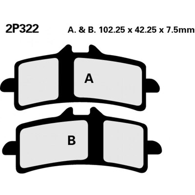 NISSIN BRAKE PADS 2P-322 ST  SINT