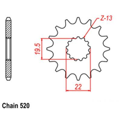 Front Sprocket Steel 12T 520