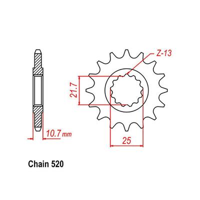 FRT SPR STEEL 16T 520P