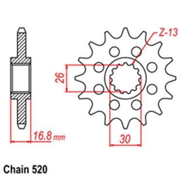 FR SPR STL 15T 520P