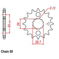 Link Front Sprocket - Kawasaki - 530 - Steel - 16