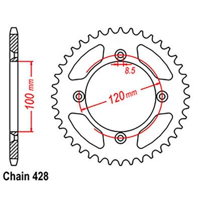 RR SPR STEEL 46T 428P