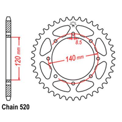 RR SPR STEEL 43T 520P