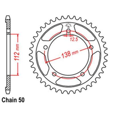 Rear Sprocket - Honda - 530 - Steel - 39T