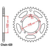 Rear Sprocket Steel 44T 420