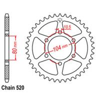 Rear Sprocket Steel 38T 520