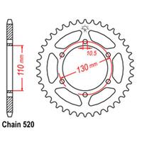 Link Rear Sprocket - Kawasaki - 520 - Steel - 45