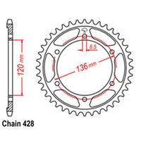 Rear Sprocket Steel 55T 428