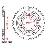 Link Rear Sprocket - Honda - 520 - Steel - 41