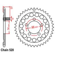 Rear Sprocket Steel 40T 520