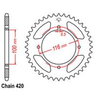 Rear Sprocket Steel 54T 420