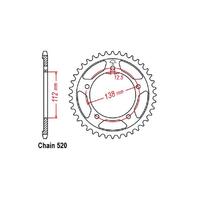 Link Rear Sprocket - Honda - 520 - Steel - 41