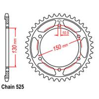 Rear Sprocket Steel 43T 525