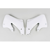 UFO Honda Radiator Shrouds CR125 98-99/250 97-99 - White