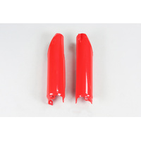 UFO Fork Slider Protector - Honda CR125/250/500 98-07/CRF250R 04-14/250X 04-16/450R 02 - Red (00-18)