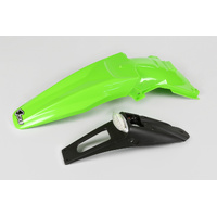 UFO Rear Fender With LED Tailight - Kawasaki KLX 450R 07-20 - Green