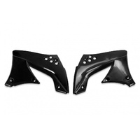 UFO Radiator Shrouds - Kawasaki KXF 450 09-11 - Black