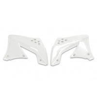 UFO Radiator Shrouds - Kawasaki KXF 450 09-11 - White