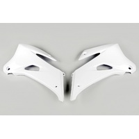 UFO Radiator Shrouds - Yamaha WRF 250 07-14/WRF 450 07-11 - White