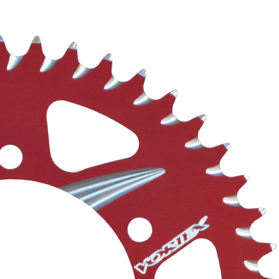 Vortex Alloy Rear Sprocket 520-43T - Red