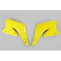 UFO Radiator Shrouds - Suzuki RMZ250 04-06 - Yellow