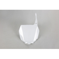 UFO Suzuki Front Number Plate RM125/250 01-11/RMZ450 05-07/RMZ250 07-09 - White