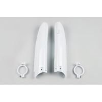 UFO Fork Slider Cover - Suzuki - RM125/250 04-06/RMZ450 05-06 - White 