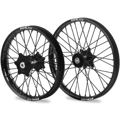 KITE EXCEL ONE SPORT WHEEL SET YZF 250 450 14-25 BLACK HUB SPOKES