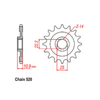 FRONT SPROCKET 15T