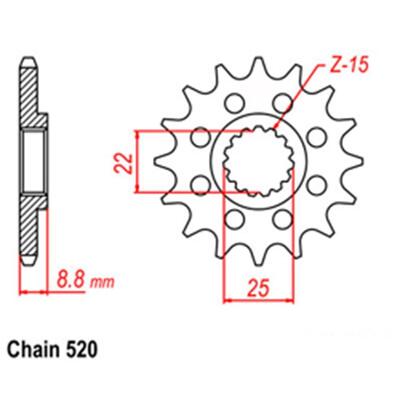 FRT SPR STEEL 12T 520P