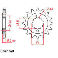 FRT SPR STEEL 15T 520P