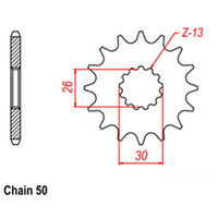 Front Sprocket Steel 18T 530 Triumph