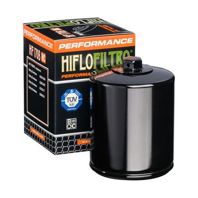 Hiflofiltro Oil Filter - HF170BRC BLACK (With Nut)