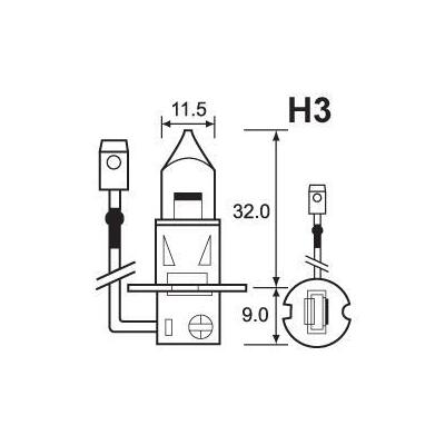 Link 12V 55W H3 Bulb