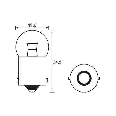 Bulb - Indicator 12V 5W - Ba15S